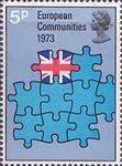 European Communities 5p Stamp (1973) Europe