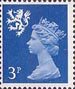 Regional Definitive - Scotland 3p Stamp (1974) Blue