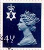 Regional Definitive - Northern Ireland 4.5p Stamp (1974) Grey-Blue