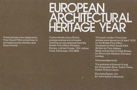 European Architectural Heritage Year - (1975) European Architectural Heritage Year