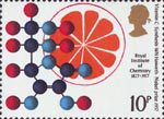British Achievement in Chemistry 10p Stamp (1977) Vitamin C - Synthesis