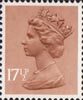 Definitive 17.5p Stamp (1980) Pale Chestnut