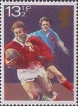 Sport 13.5p Stamp (1980) Rugby