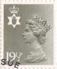Regional Decimal Definitive - Northern Ireland 19.5p Stamp (1982) Olive Grey