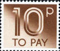 To Pay Labels 10p Stamp (1982) To Pay 10p