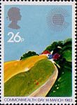 Commonwealth Day 26p Stamp (1983) Temerate Farmland
