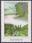 British Gardens 28p Stamp (1983) 18th-Century Garden, Blenheim