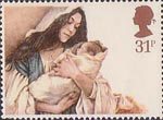 Christmas 1984 31p Stamp (1984) Virgin and Child