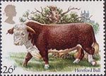 Cattle 26p Stamp (1984) Hereford Bull
