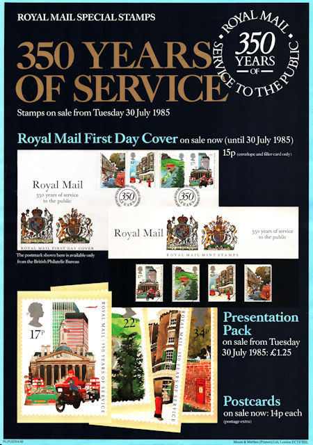 350 Years of Royal Mail Public Postal Service