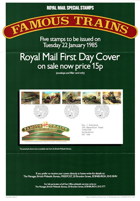 Royal Mail A3 Posters from Collect GB Stamps