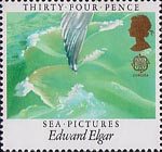 Europa. British Composers 34p Stamp (1985) 'Sea Pictuers' by Elgar