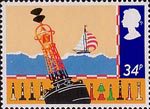 Safety at Sea 34p Stamp (1985) Buoys