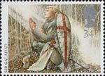 Arthurian Legend 34p Stamp (1985) Sir Galahad
