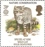 Nature Conservation - Species At Risk 31p Stamp (1986) Wild Cat