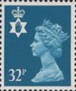 Regional Definitive - Northern Ireland 32p Stamp (1988) Greenish Blue