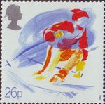 Sport 26p Stamp (1988) Downhill Skiing (Ski Club of Great Britain)