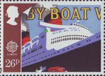Transport and Communications 26p Stamp (1988) Loading Transatlantic Mail on Liner Queen Elizabeth