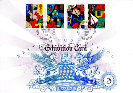 Europa. Games and Toys - (1989) British Post Office Exhibition Card 3