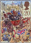 Lord Mayor's Show, London 20p Stamp (1989) Royal Mail Coach