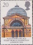 Europa 1990 20p Stamp (1990) Alexandra Palace ('Stamp World Exhibition 90' Exhibtion)