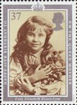 90th Birthday of Queen Elizabeth the Queen Mother 37p Stamp (1990) Lady Elizabeth Bowes-Lyon