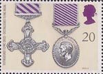 Gallantry 20p Stamp (1990) Distinguished Flying Cross and Distinguished Flying Medal