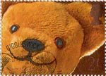 Greetings Booklet Stamps. 'Smiles' 20p Stamp (1990) Teddy Bear