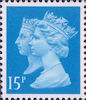Penny Black Anniversary Stamps 1840 - 1990 15p Stamp (1990) Bright Blue