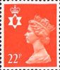 Regional Definitive - Northern Ireland 22p Stamp (1990) Bright Orange Red