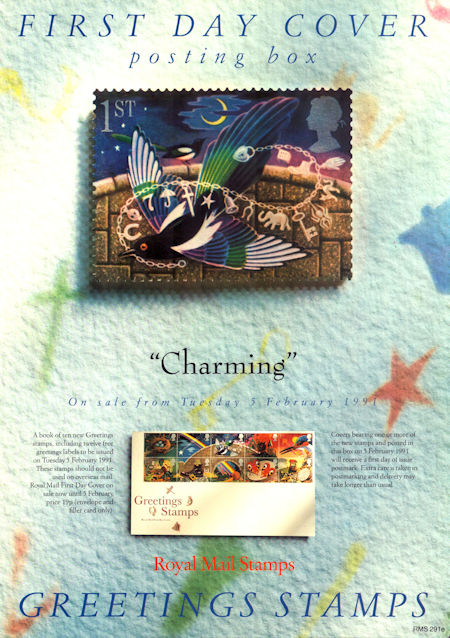 Greetings Booklet Stamps Good Luck (1991)