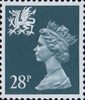 Regional Definitive - Wales 28p Stamp (1991) Deep Bluish-Grey