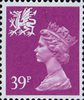 Regional Definitive - Wales 39p Stamp (1991) Bright Mauve