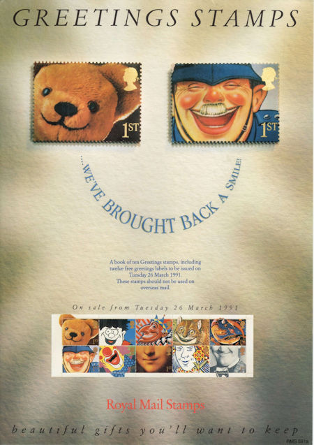 Greetings Booklet Stamps. Smiles (1991)