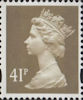 Definitive 41p Stamp (1993) Grey-Brown