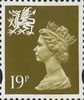 Regional Definitive - Wales 19p Stamp (1993) Bistre