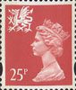 Regional Definitive - Wales 25p Stamp (1993) Red