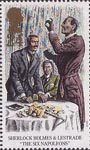 Sherlock Holmes 24p Stamp (1993) The Six Napoleons