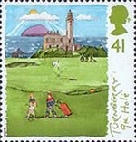 Golf 41p Stamp (1994) The 9th Hole, Turnberry