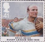 Rugby League Centenary 41p Stamp (1995) Brian Bevan