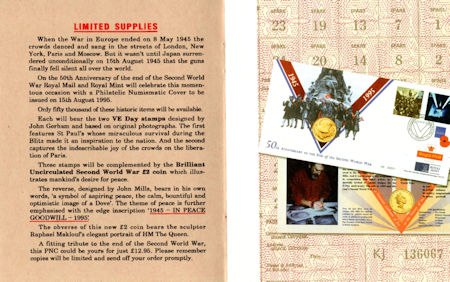 Image for 50th Anniversary of the End of the Second World War