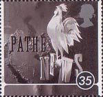 100 Years of Cinema 35p Stamp (1996) Pathe News Still