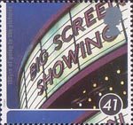 100 Years of Cinema 41p Stamp (1996) Cinema Sign, The Odeon Manchester