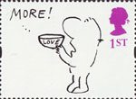 Greetings - Cartoons 1st Stamp (1996) 'MORE! LOVE'(Mel Calman)