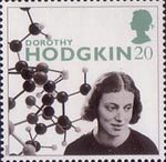 20th Century Women of Achievment 20p Stamp (1996) Prof. Dorothy Hodgkin (scientist)