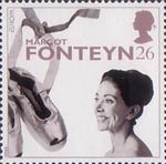 20th Century Women of Achievment 26p Stamp (1996) Dame Margot Fonteyn (ballerina)