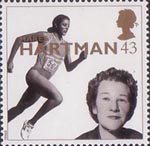 20th Century Women of Achievment 43p Stamp (1996) Dame Marea Hartman (Sports administrator)