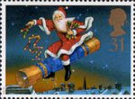 31p, Father Christmas riding Cracker from Christmas 1997 (1997)