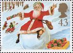 43p, Father Christmas on Snowball from Christmas 1997 (1997)