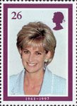 Diana, Princess of Wales Commemoration 26p Stamp (1998) At British Lung Foundation Function, April 1997 (photo by John Sitwell)